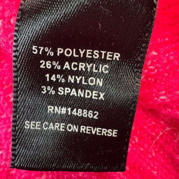 Torrid Bright Pink Long Sleeve Crew Neck Sweater L33 - Picture 3 of 5